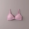 Pink underbra without underwire, comfortable gathering underwear, women's seamless soft support, large cup Specification image